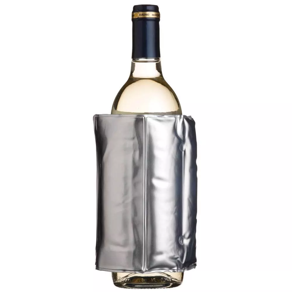 Kitchen Craft Bar Craft Wrap Around Silver Wine Cooler With Velcro Fastenings
